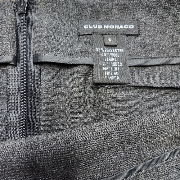 Club Monaco Gray Pencil skirt Size 6 - Picture 2 of 4